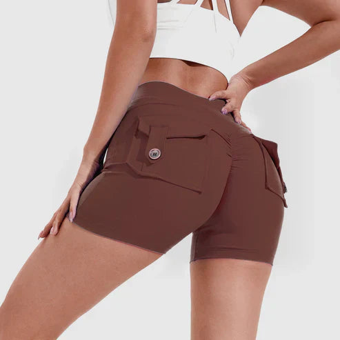 Louisa - Pantaloncini a vita alta con effetto lifting fianchi