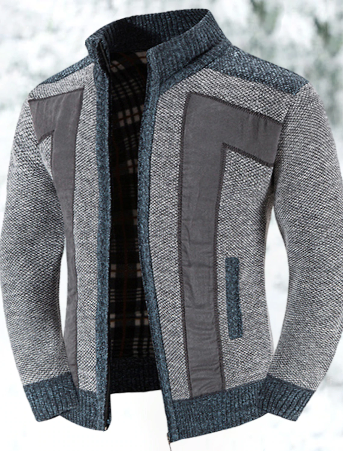 Cardigan con Zip da Uomo Lois