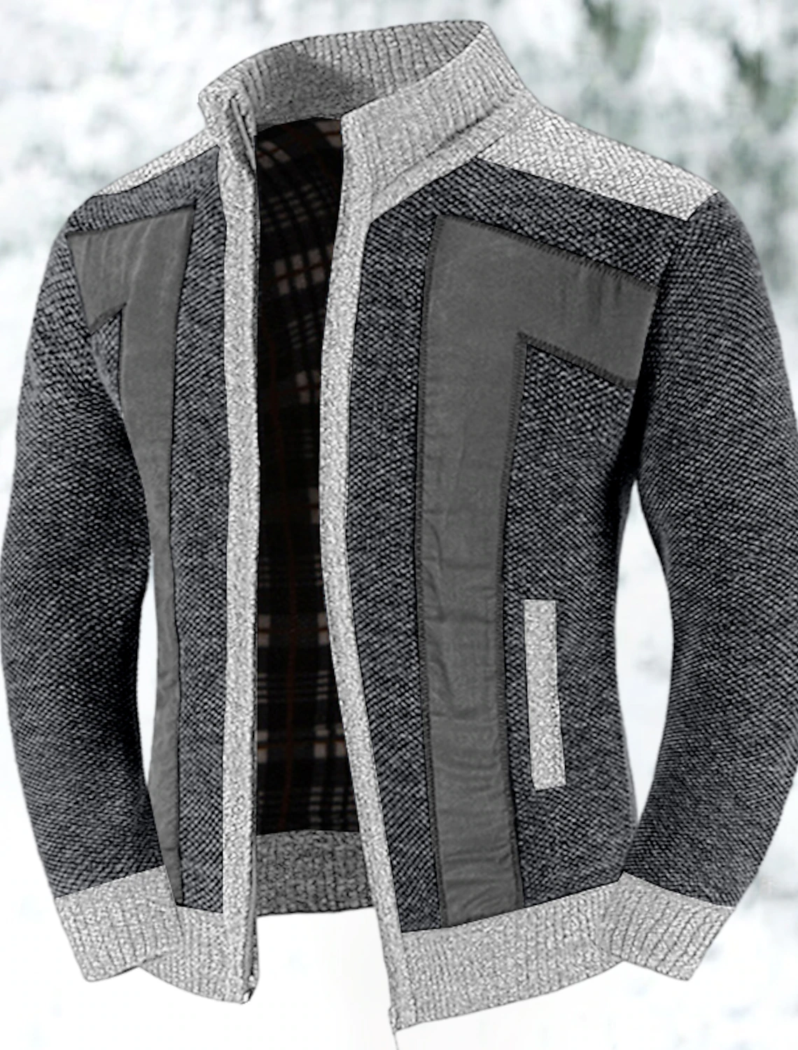 Cardigan con Zip da Uomo Lois