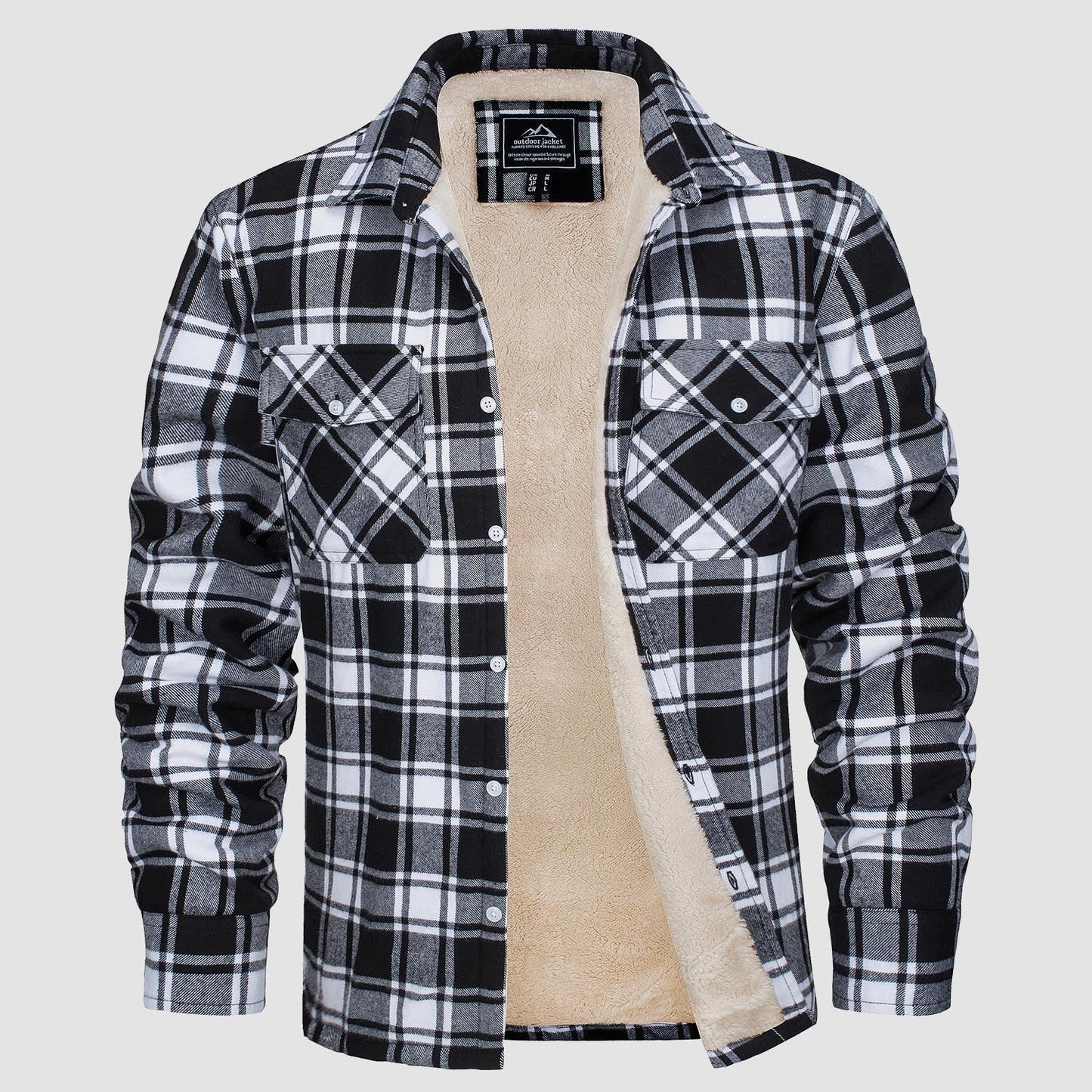 Emiliano – Herren-Sherpa-Camicia-Pile