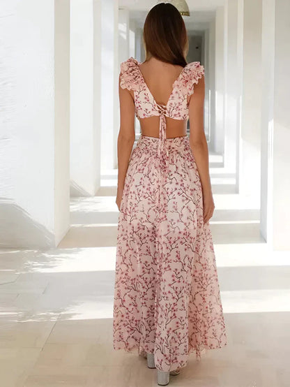 Dakota - Maxi abito con spalle arricciate